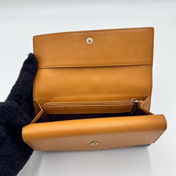 LOUIS QUATORZE LEATHER  TRIFOLD LONG WALLET - Picture 7 of 11